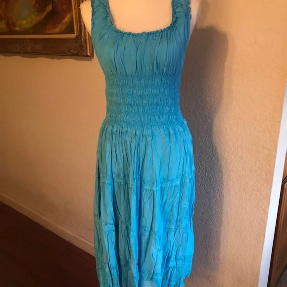 Sakkas Womens Peasant Dress - Picture 7 of 13